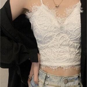 Urban Outfitters Ivory Lace Camisole